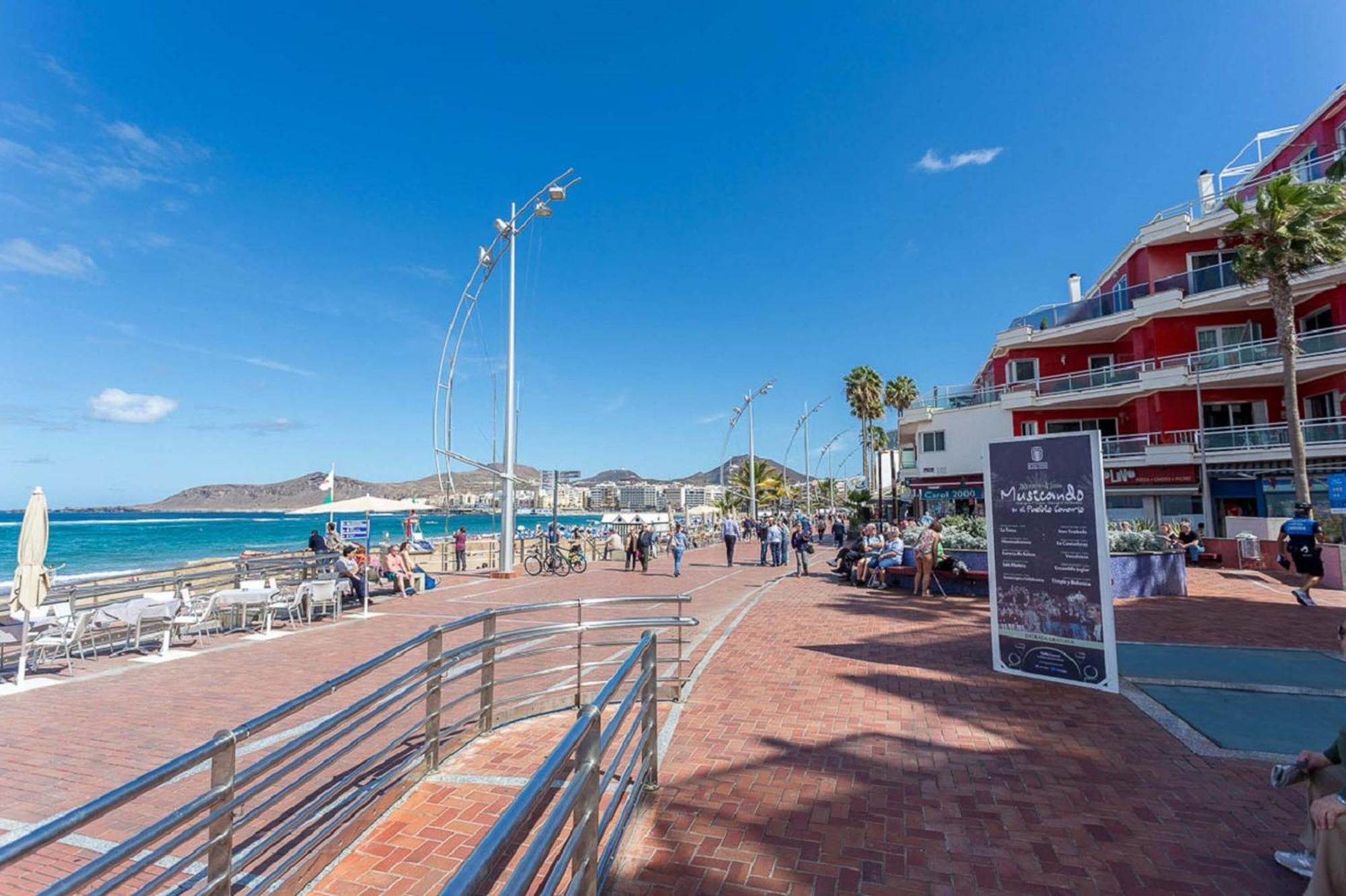 Estudio Con Balcon Playa Las Canteras Las Palmas de Gran Canárias Exterior foto