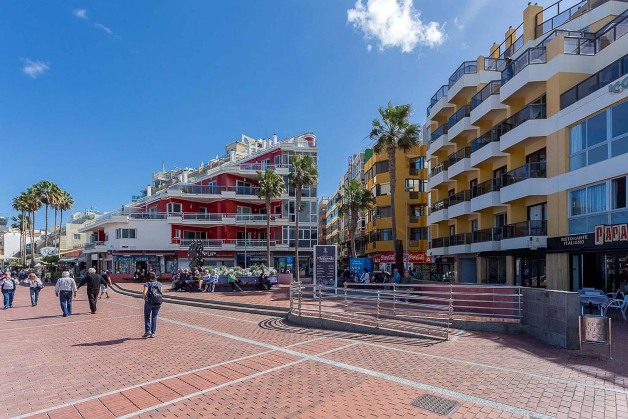 Estudio Con Balcon Playa Las Canteras Las Palmas de Gran Canárias Exterior foto